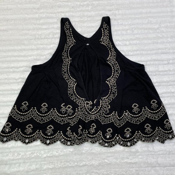 Free People Scallop Hem Embroidered Tank - Picture 4 of 10